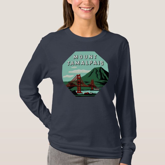 Mount Tamalpais California T-Shirt (Front)
