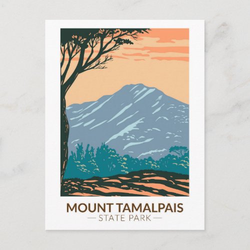 Mount Tamalpais State Park California Vintage Postcard