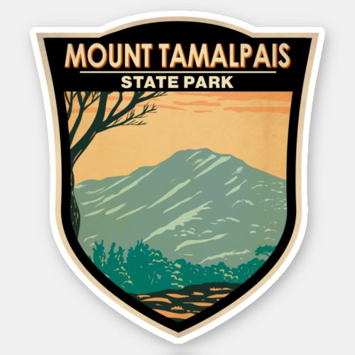 Mount Tamalpais State Park California Vintage  Sticker
