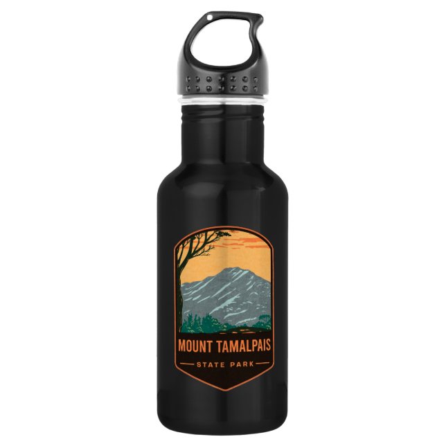 Mount Tamalpais State Park Stainless Steel Water Bottle (Front)
