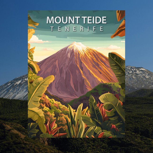 Mount Teide Tenerife Volcanic Peak Travel Postcard (Mount Teide Tenerife Volcanic Peak Travel Postcard
)