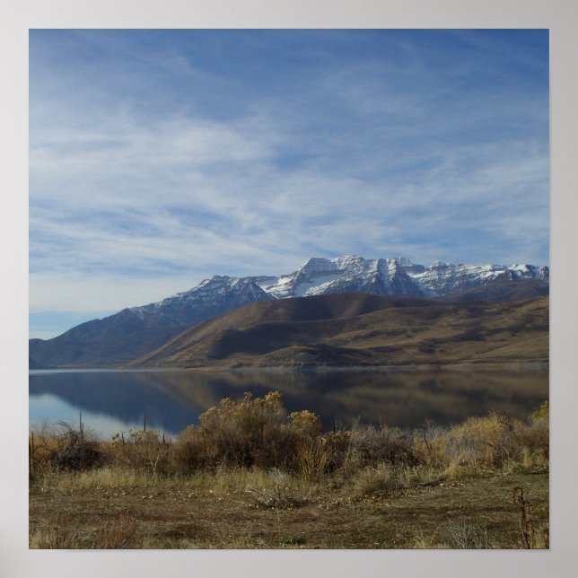 Mount Timpanogos and Deer Creek Re... - Customized Poster (Front)