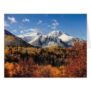 Mount Timpanogos In Autumn Utah Mountains by PhotographyTKDesigns at Zazzle