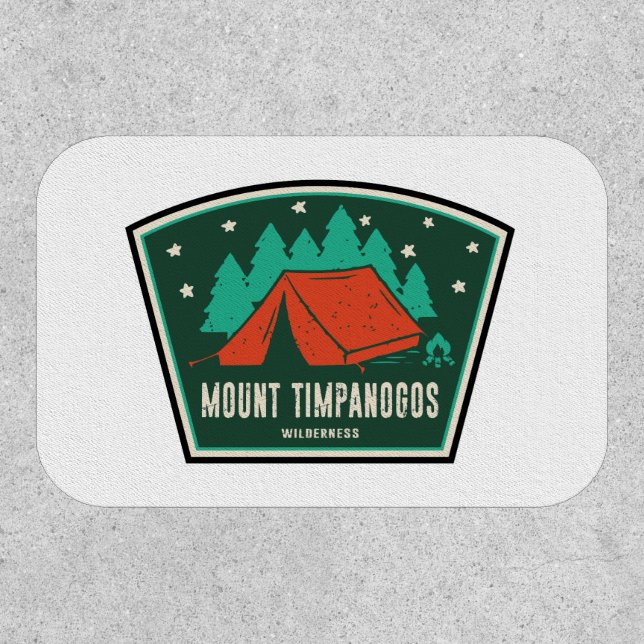 Mount Timpanogos Wilderness Utah Camping Patch (Front)