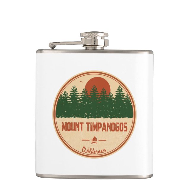 Mount Timpanogos Wilderness Utah Flask (Front)