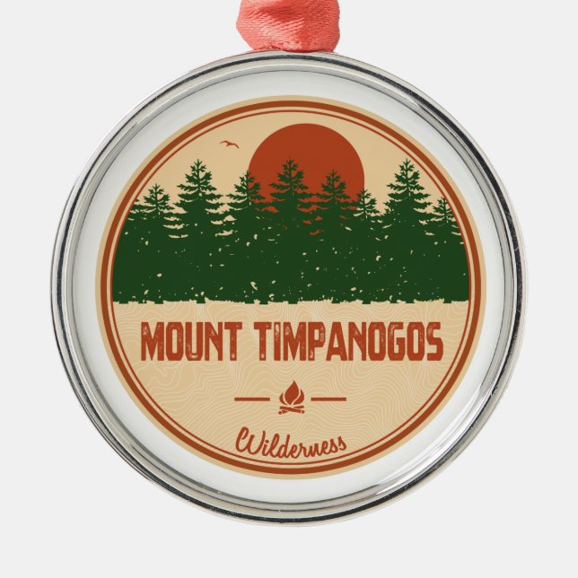 Mount Timpanogos Wilderness Utah Metal Ornament (Front)