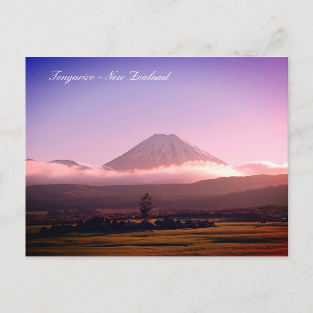 Mount Tongariro, Vulcano, New Zealand / Travel Postcard (Front)