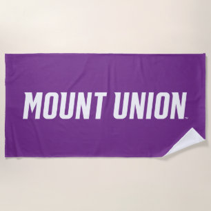 Mount Union Text Beach Towel