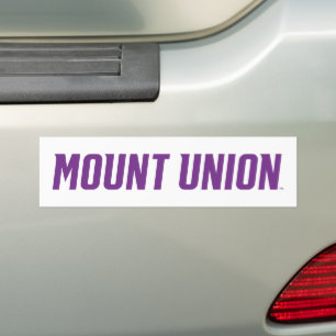 Mount Union Text Bumper Sticker