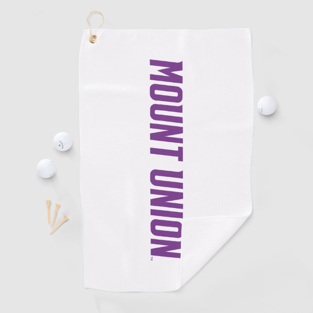 Mount Union Text Golf Towel (InSitu)
