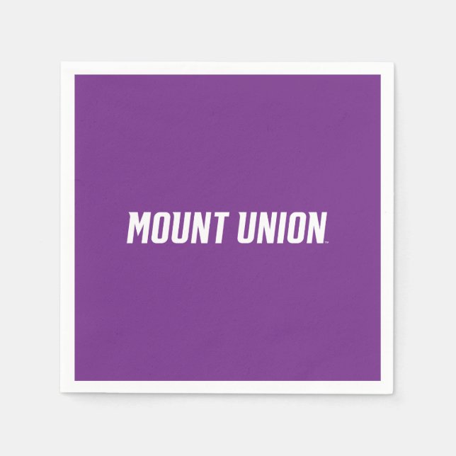 Mount Union Text Napkins (Front)