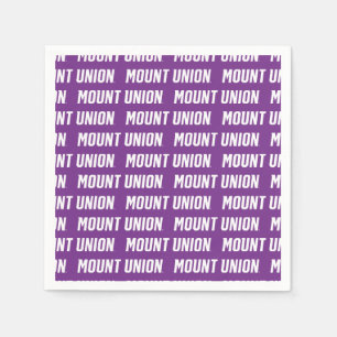 Mount Union Text Napkins
