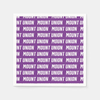Mount Union Text Napkins