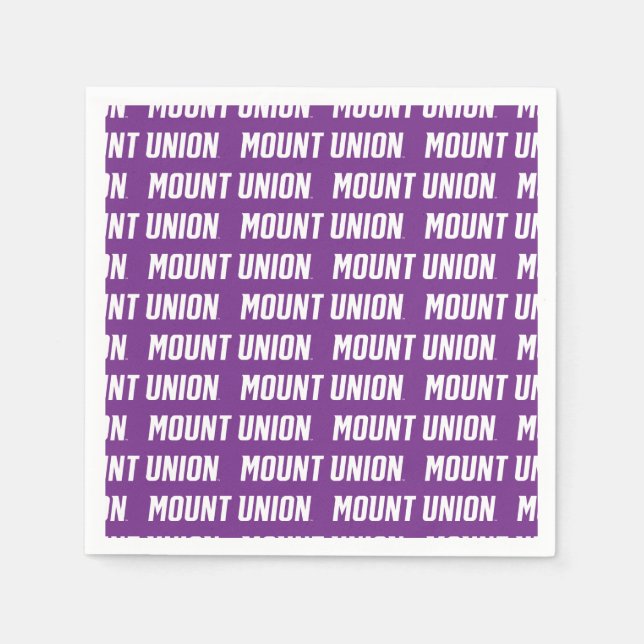Mount Union Text Napkins (Front)