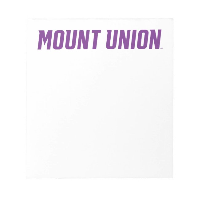 Mount Union Text Notepad (Front)