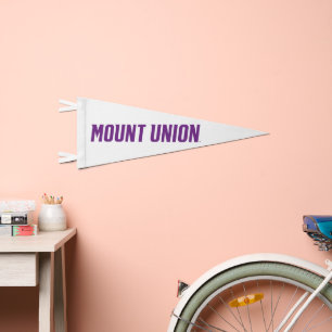 Mount Union Text Pennant Flag