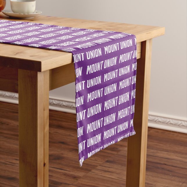 Mount Union Text Short Table Runner (In Situ)