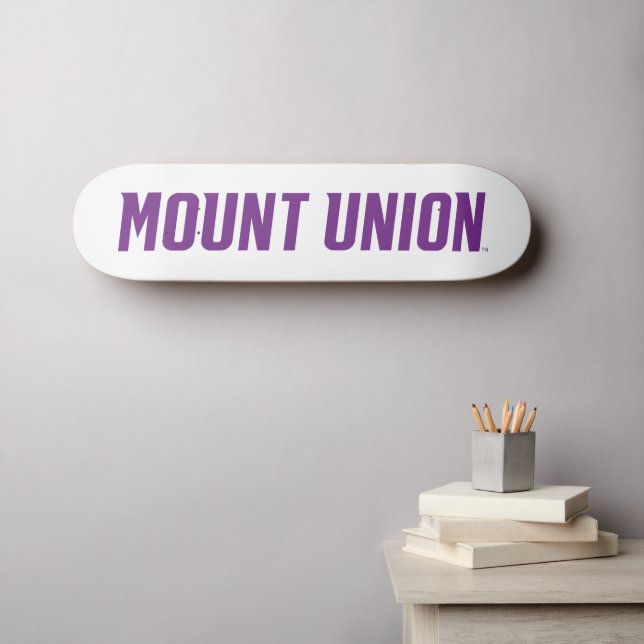 Mount Union Text Skateboard (Wall Art (Horz))
