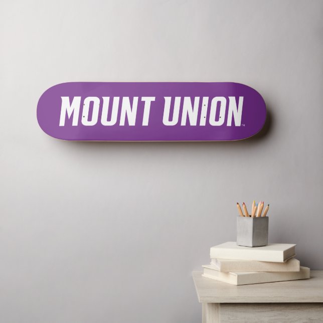 Mount Union Text Skateboard (Wall Art (Horz))