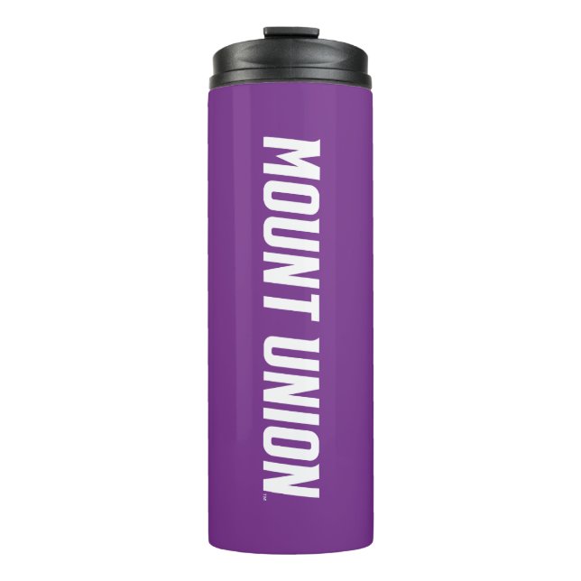 Mount Union Text Thermal Tumbler (Front)