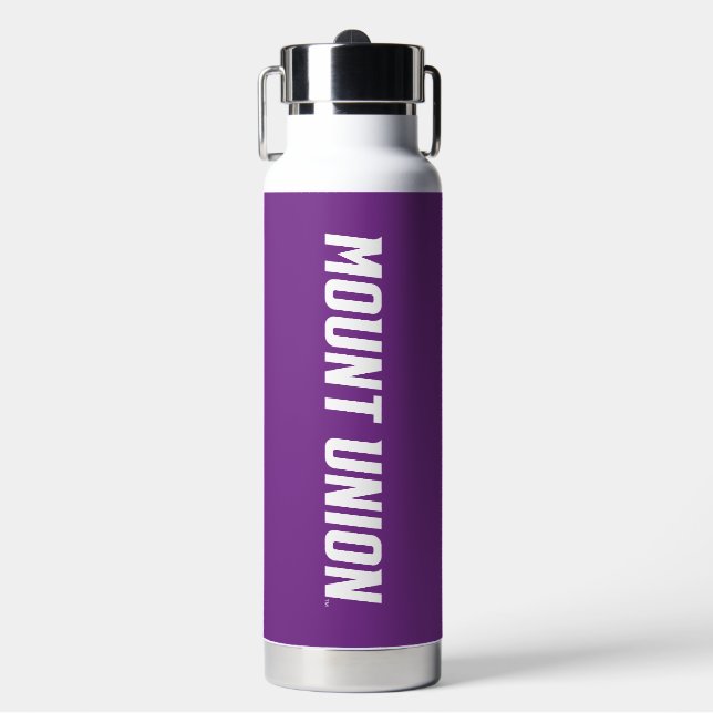 Mount Union Text Water Bottle (Front)