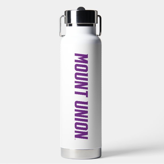Mount Union Text Water Bottle (Front)