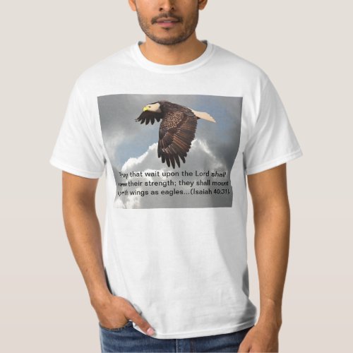 MOUNT UP WITH WINGS AS EAGLES T_Shirt