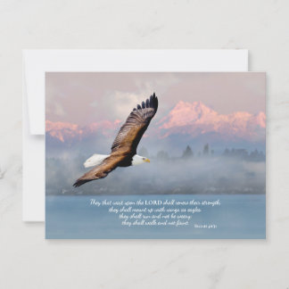 Mount Up With Wings Like Eagles Fine Art Blank Postcard