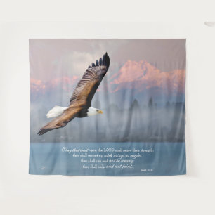 Mount Up With Wings Like Eagles Fine Art Tapestry