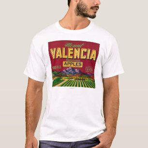 Mount Valencia Apple Label - Watsonville, CA T-Shirt