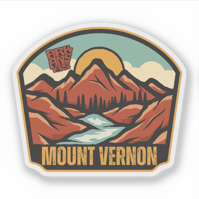 Mount Vernon, Arkansas  Sticker (Front)