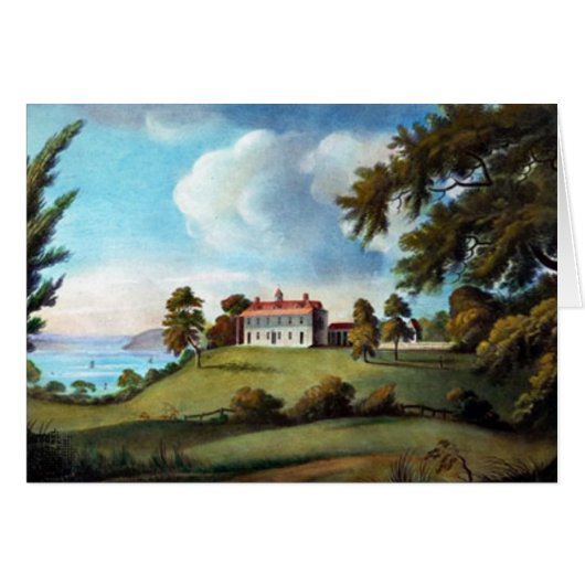 Mount Vernon, by Francis Jukes, 1800 Cards (Front Horizontal)