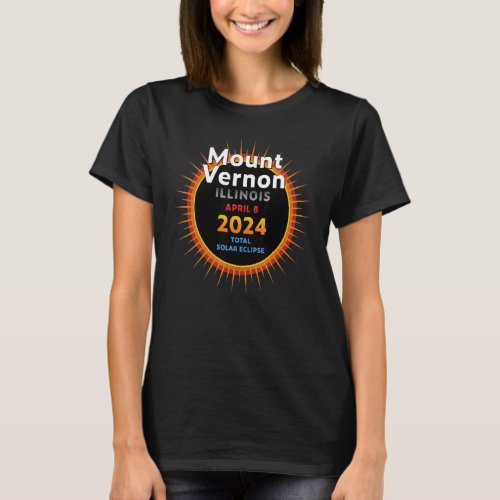 Mount Vernon Illinois IL Total Solar Eclipse 2024  T_Shirt