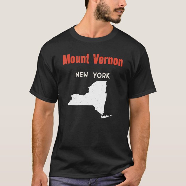 Mount Vernon New York USA State America Travel New T-Shirt (Front)