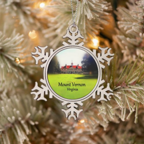 Mount Vernon Pewter Ornament