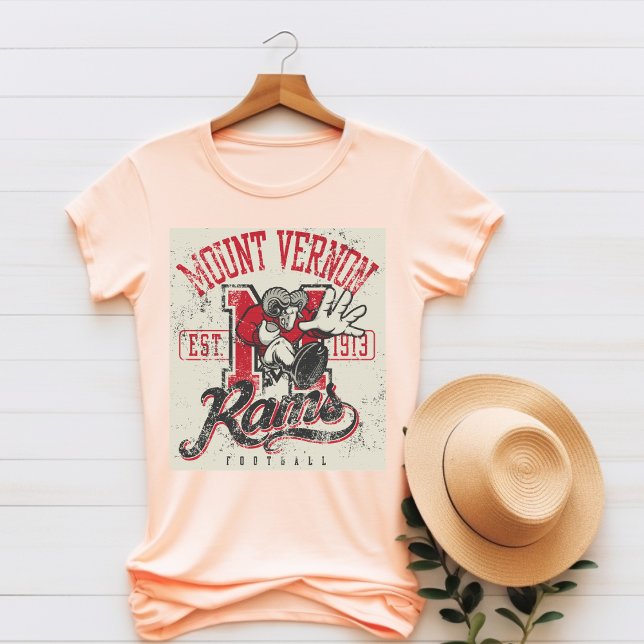 Mount Vernon Rams Football T-Shirt (Creator Uploaded)