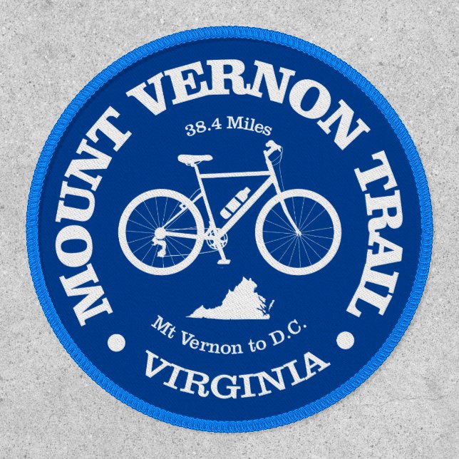 Mount Vernon Trail (cycling) Patch (Front)