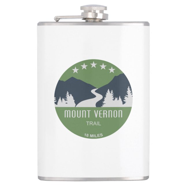 Mount Vernon Trail Flask (Front)