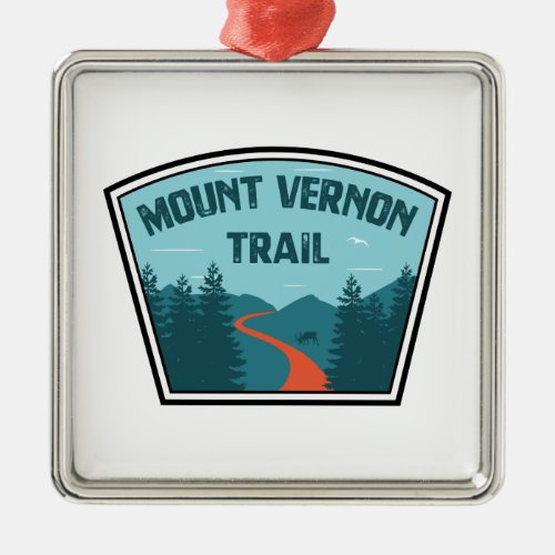 Mount Vernon Trail Metal Ornament