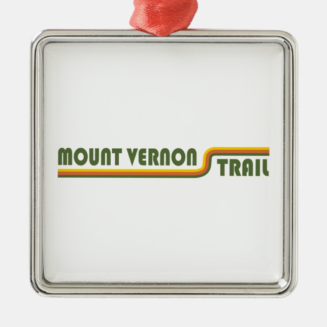 Mount Vernon Trail Metal Ornament (Front)