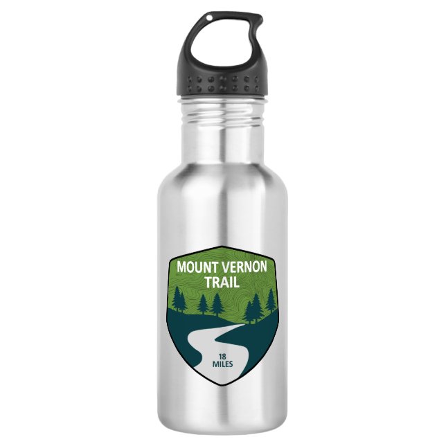 Mount Vernon Trail Stainless Steel Water Bottle (Front)