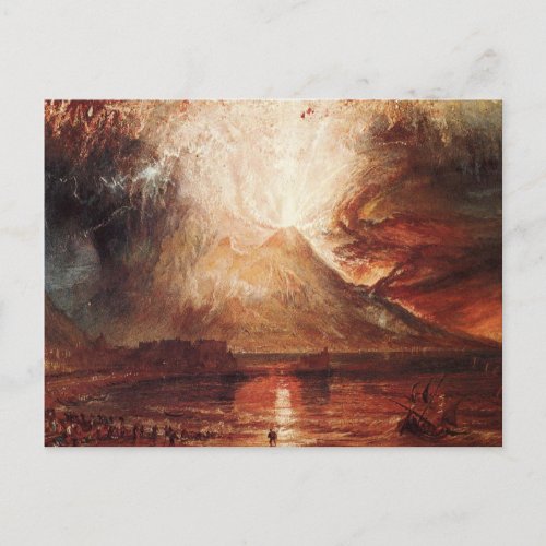 Mount Vesuvius in Eruption by JMW Turner Postcard