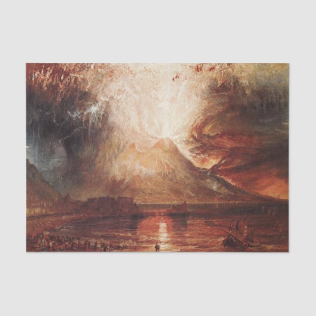 Mount Vesuvius in Eruption by J.M.W. Turner Tissue Paper (Front)