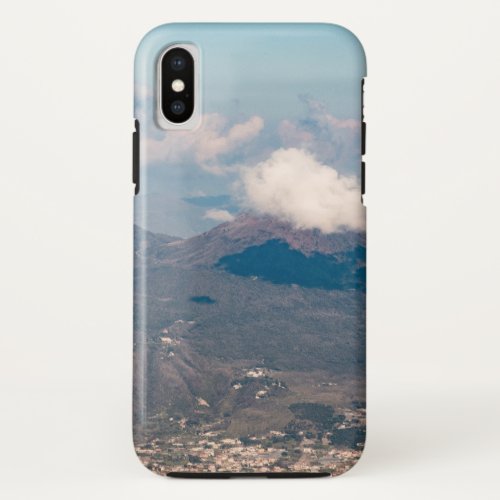 Mount Vesuvius Naples View 1 travel wall art  iPhone X Case