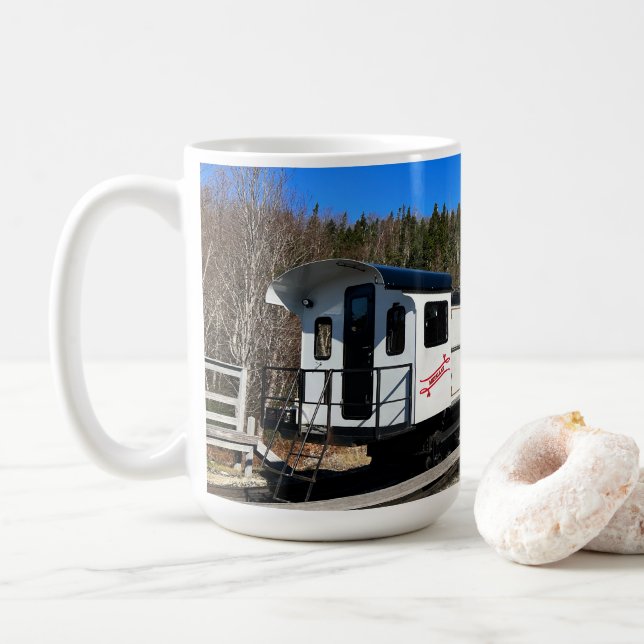 Mount Washington Cog Railway Coffee Mug (With Donut)