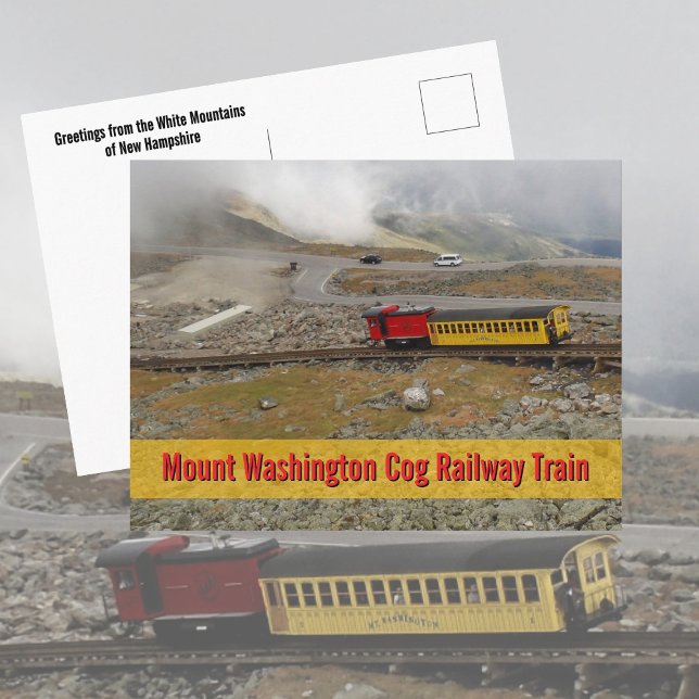Mount Washington Cog Railway Train Photographic Postcard (Creator Uploaded)