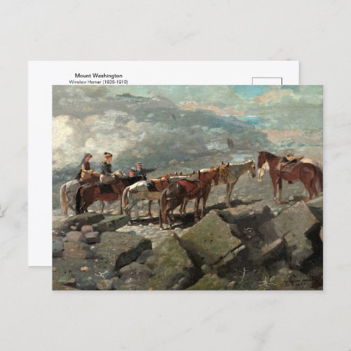 Mount Washington Horses Winslow Homer Postcard