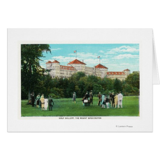 Mount Washington Hotel View of Golf Gallery Cards (Front Horizontal)