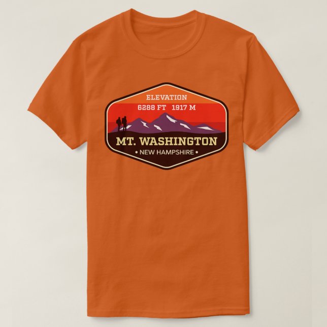 Mount Washington New Hampshire Appalachian Trail M T-Shirt (Design Front)