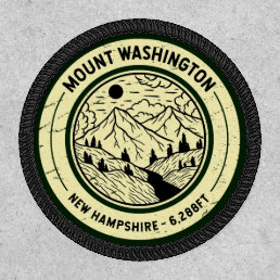 Mount Washington New Hampshire Hiking Skiing Retro Patch